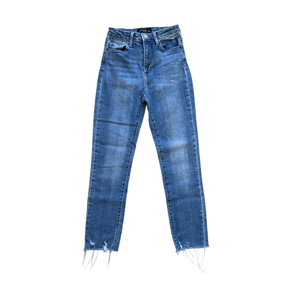 Just Black Denim Skinny Raw Hem Ankle Jeans